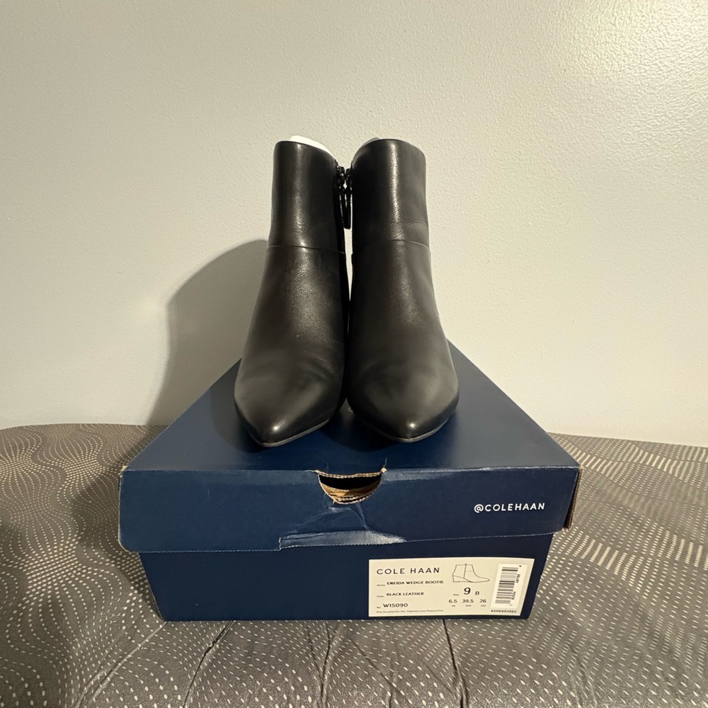 Cole Haan Women's Sleek Black Ankle Booties